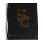 USC Trojans Black SC Interlock 2-Subject Notebook